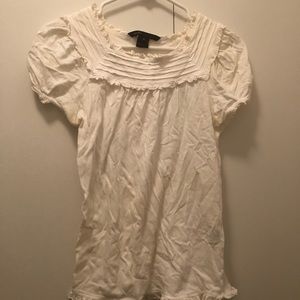 marc jacobs white cotton shirt xs